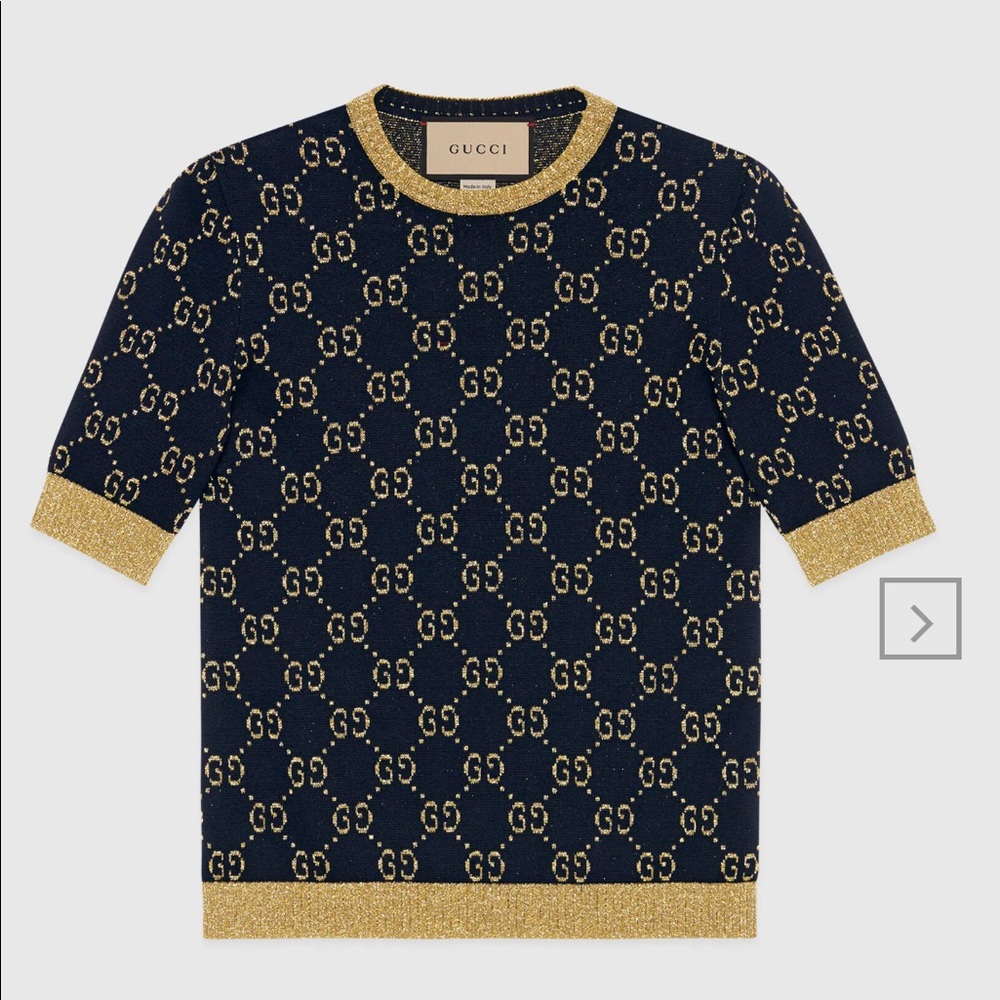 Gucci GG cotton lame top